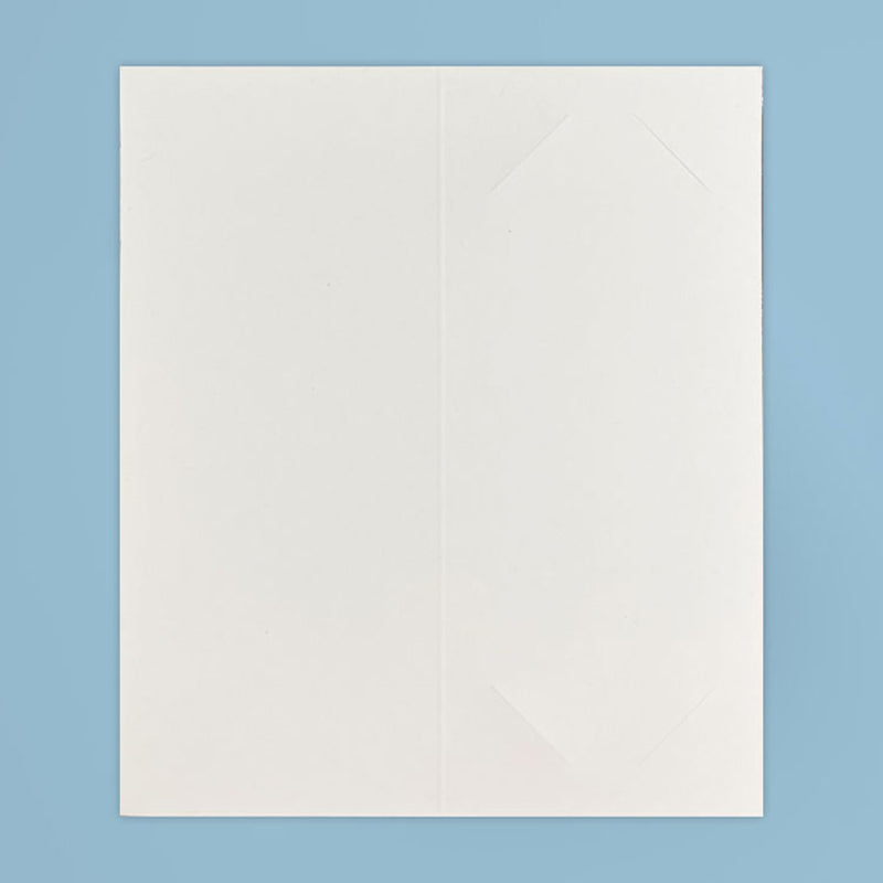 White PhotoBooth Cut Corner Folders for 2x6 photos