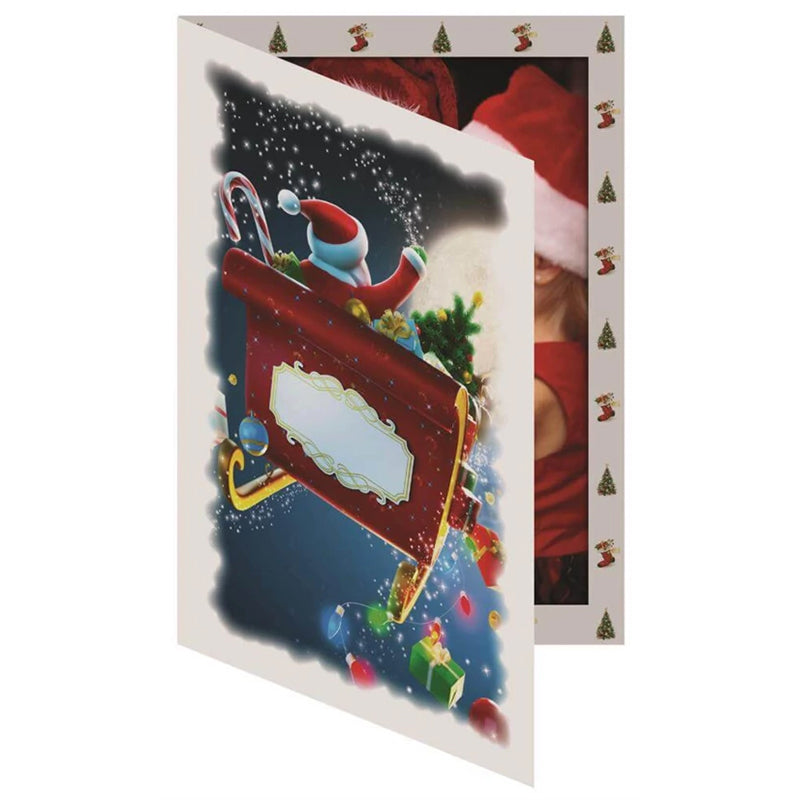 4x6 TAP Santa Sleigh Photo Folders