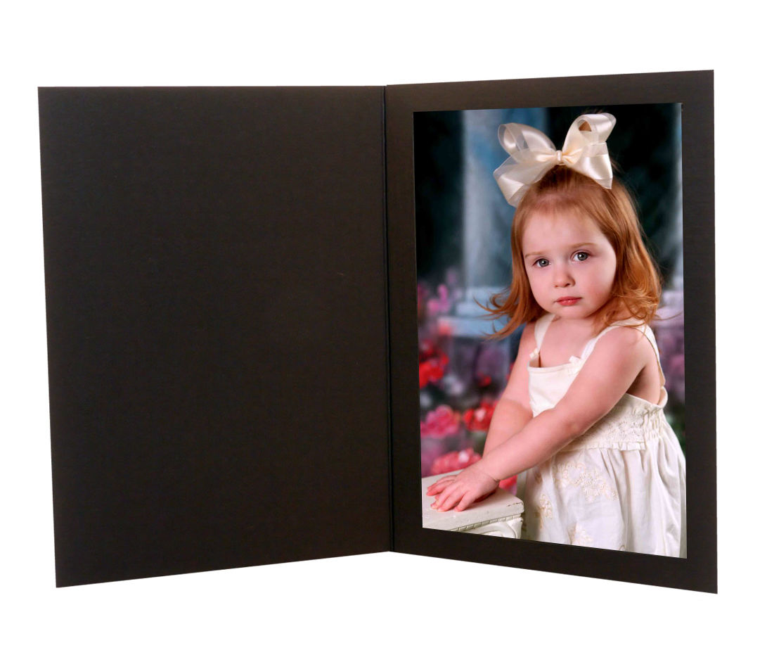 Studio quality black portrait frame