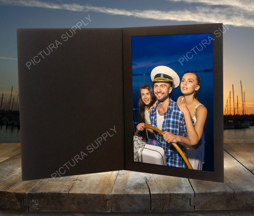 Black Cardboard Event Photo Folders | Size 4x6 5x7 8x10 6x4 7x5 ...