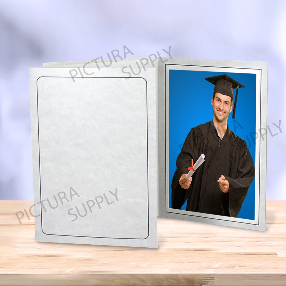 Classic Grey Photo Folders. Great for School photos and wedding proofs