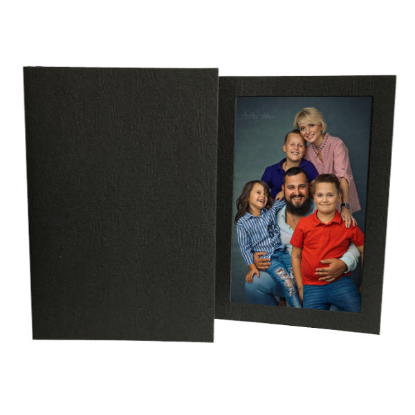 Black 4x6 Photo Folders