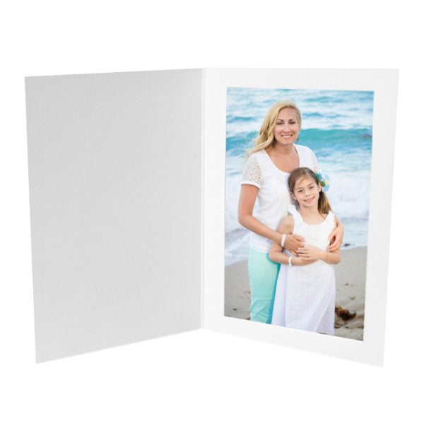 White 4x6 Vertical Folder